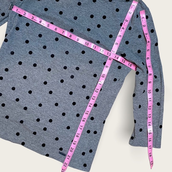 IMNYC Isaac Mizrahi 3/4 Sleeve Grey Scoop Neck Top - Picture 16 of 16